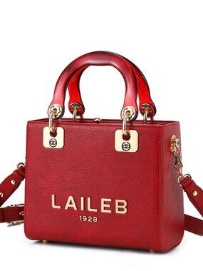LAILEB Beira Women Dark Red Crossbody Handbag New